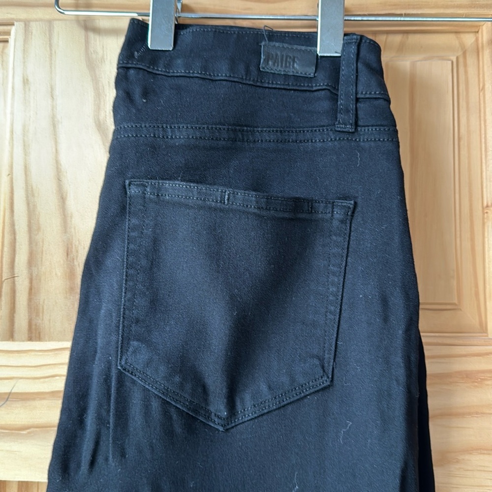 Paige skinny black jeans stretchy